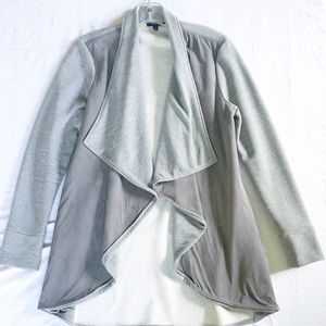 Drew suede/knit jacket